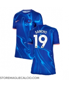 Chelsea Jadon Sancho #19 Maglia Gara Casa Repliche 2024-25 Donna